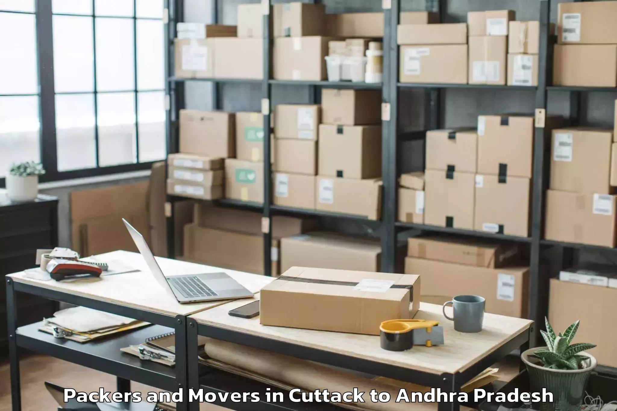 Quality Cuttack to Tadipatri Packers And Movers